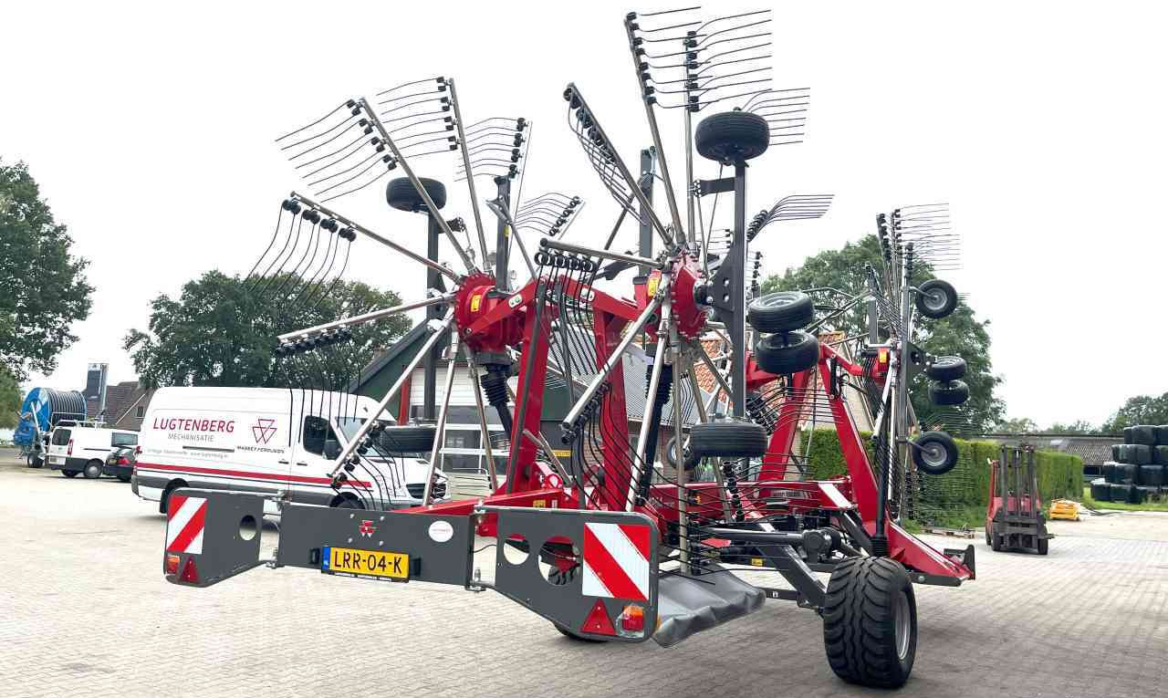 Hooischudder Massey Ferguson RK 1254 TRC-EC Hark 4-elements rake, rugger, zwiller Weidebouwmachines