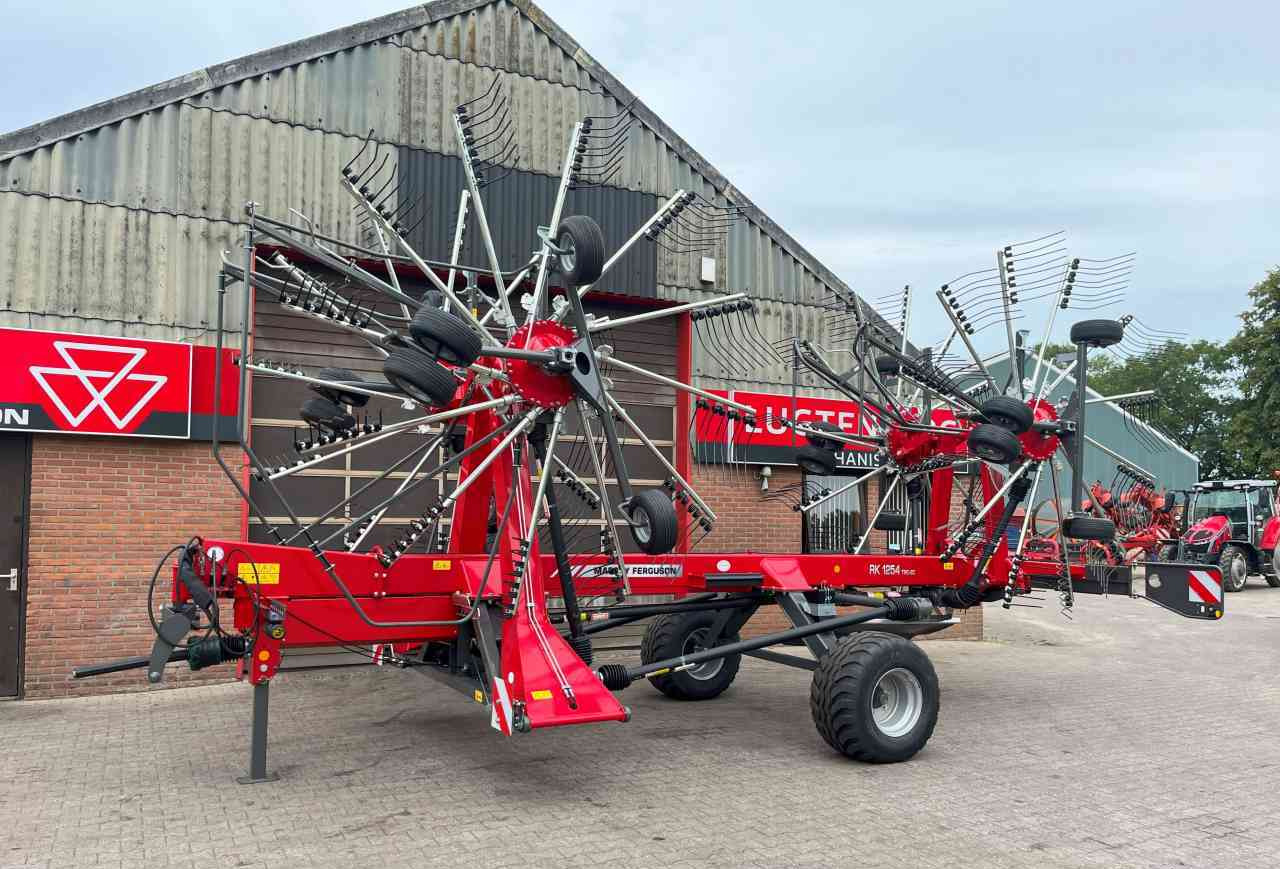 Hooischudder Massey Ferguson RK 1254 TRC-EC Hark 4-elements rake, rugger, zwiller Weidebouwmachines