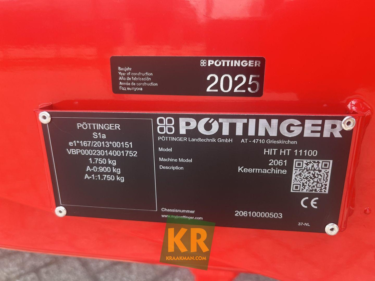 Hooischudder Pottinger HIT HT 11100