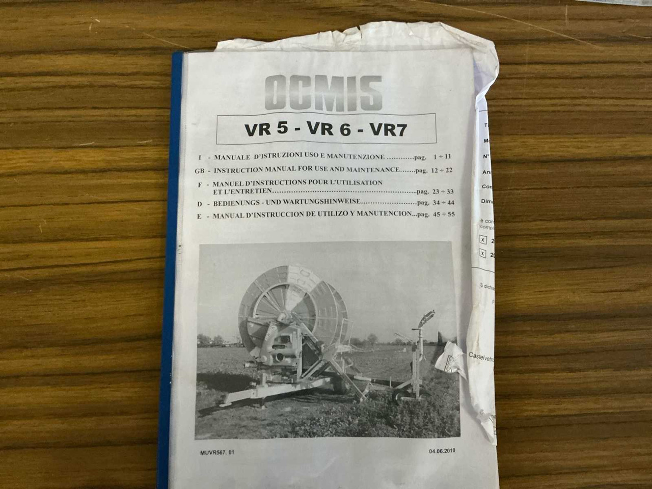 Irrigatiesysteem Ocmis VR5