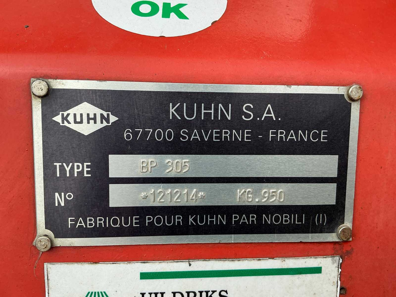 Klepelmaaier Kuhn BP305