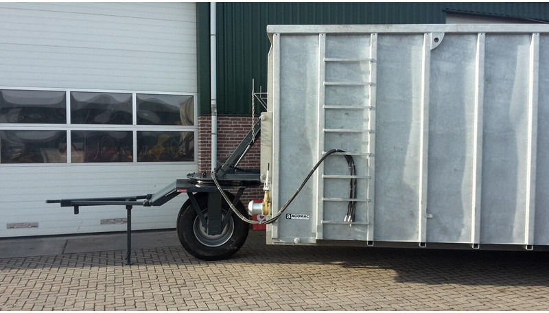 Kunstmeststrooier Mestcontainer met neuswiel