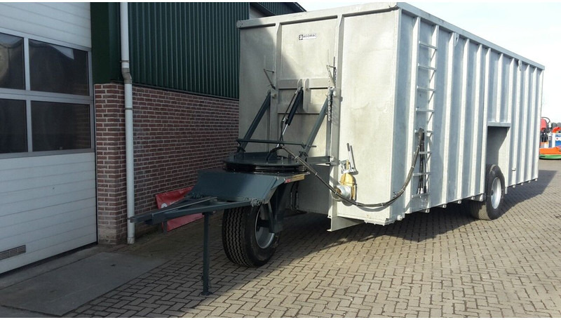 Kunstmeststrooier Mestcontainer met neuswiel