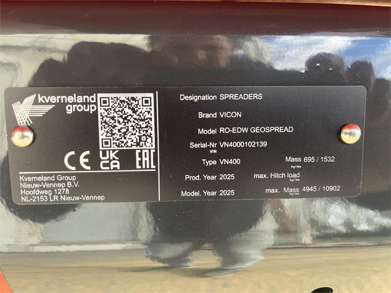 Kunstmeststrooier Vicon RO-EDW GEO SPREAD 1875