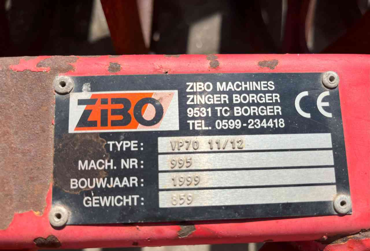 Landbouw wals Zibo VP70 11/12 vorenpakker 2,50 m. grondbewerking