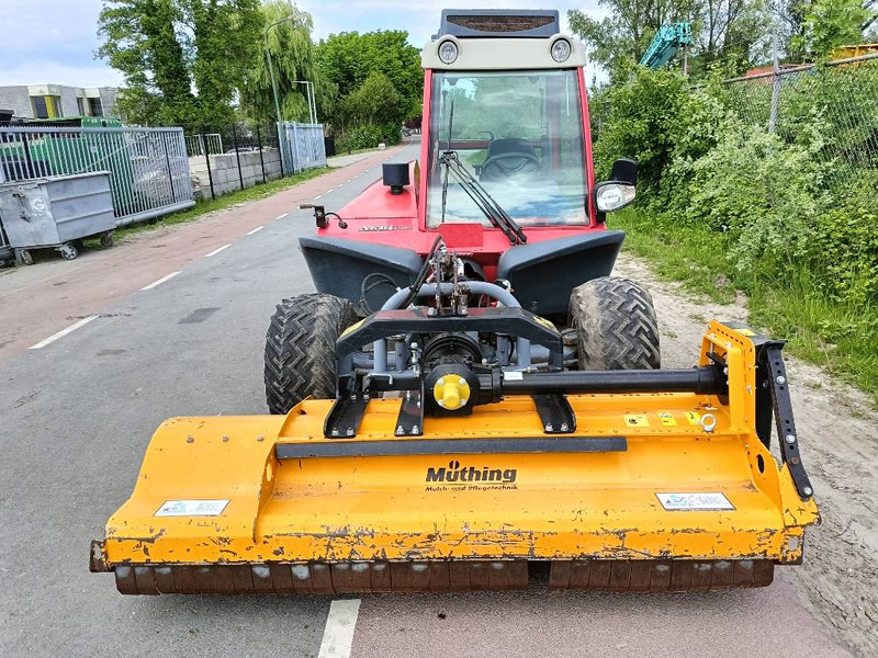 Landbouwaanhanger Aebi TT210 terratrac maaier mower pto front hef kubota
