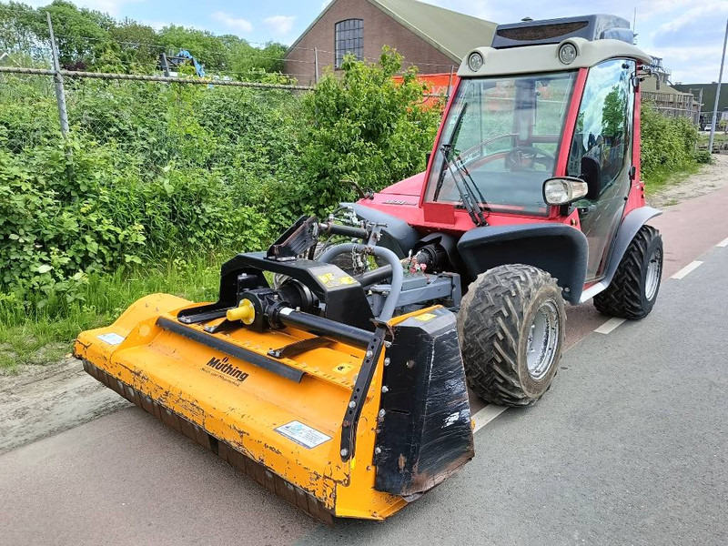Landbouwaanhanger Aebi TT210 terratrac maaier mower pto front hef kubota