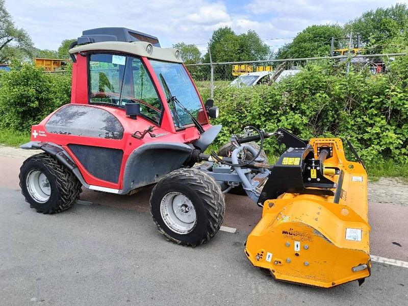 Landbouwaanhanger Aebi TT210 terratrac maaier mower pto front hef kubota