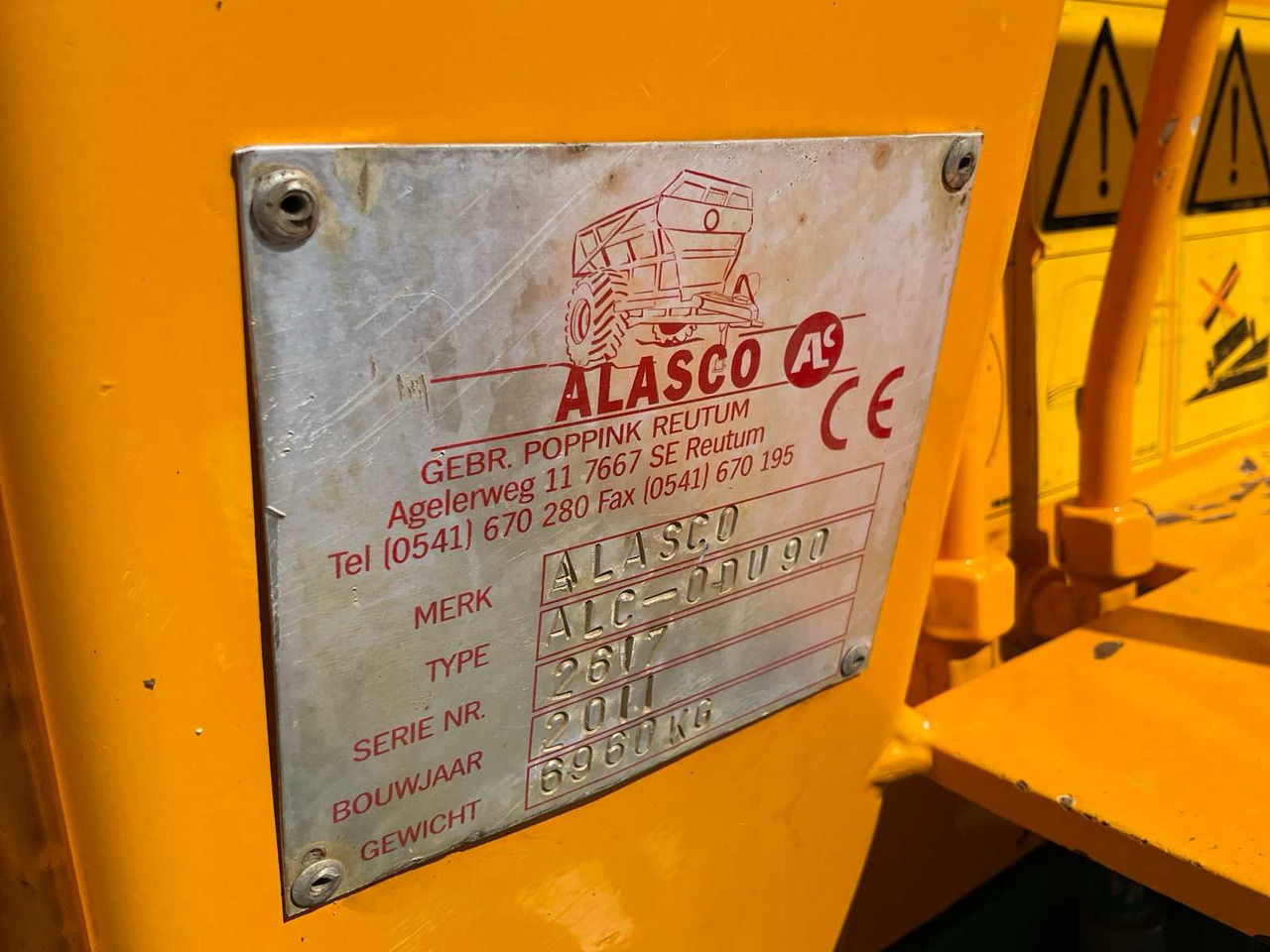 Landbouwkipper Alasco ALC-ODU90