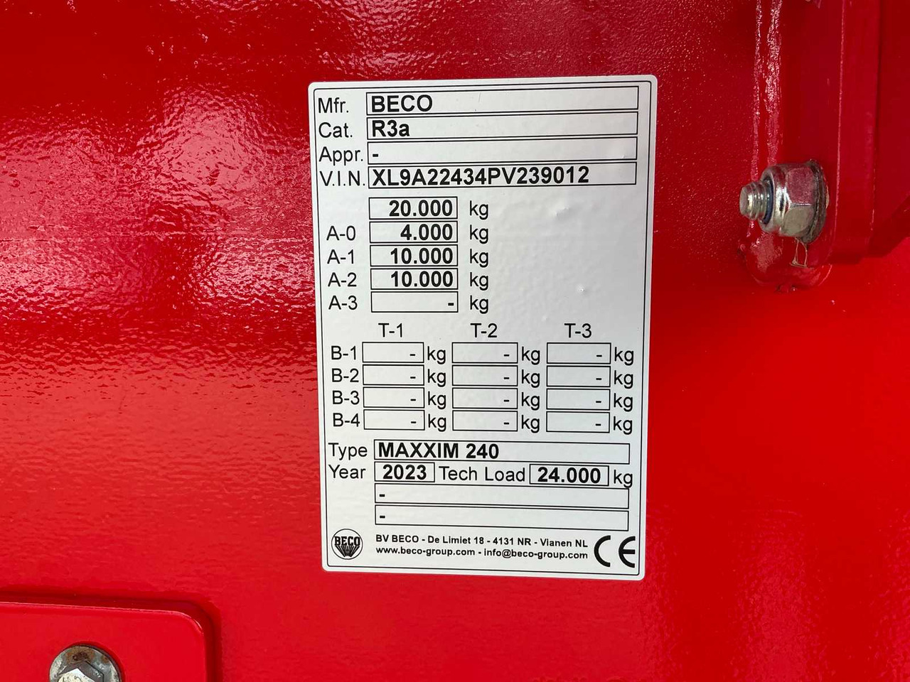 Landbouwkipper Beco MAXXIM 240