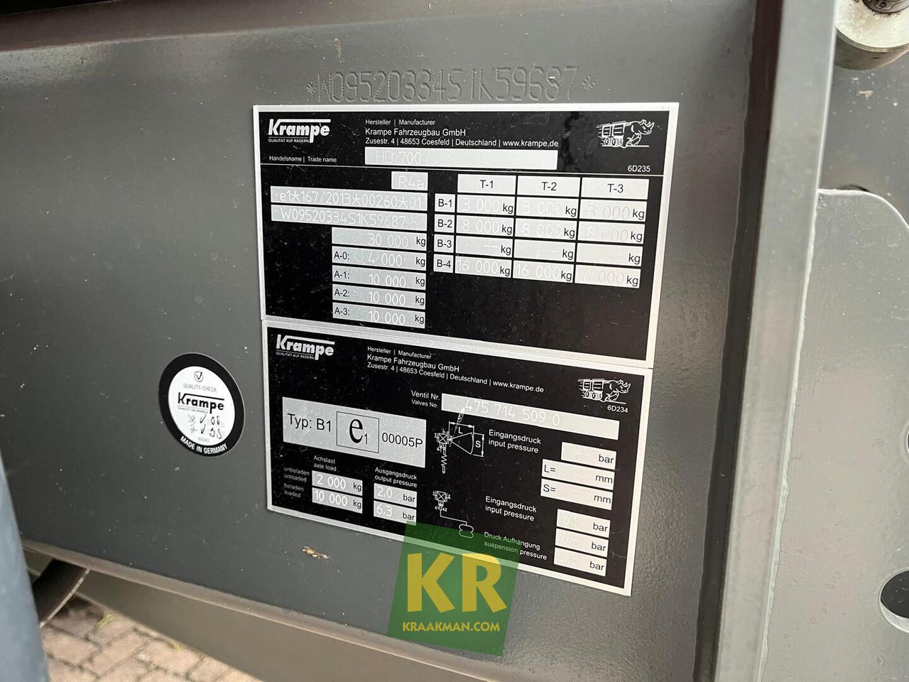 Landbouwkipper HD700 Krampe