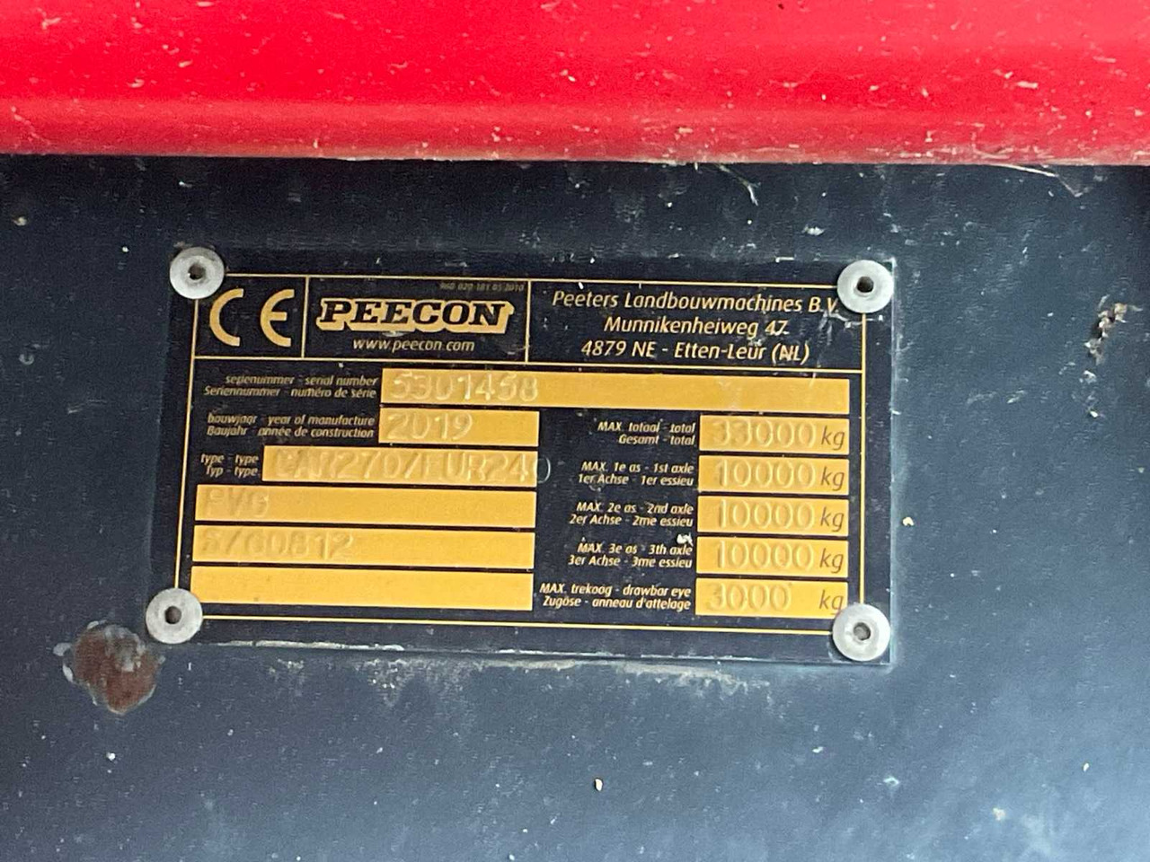 Landbouwkipper Peecon Cargo 27000