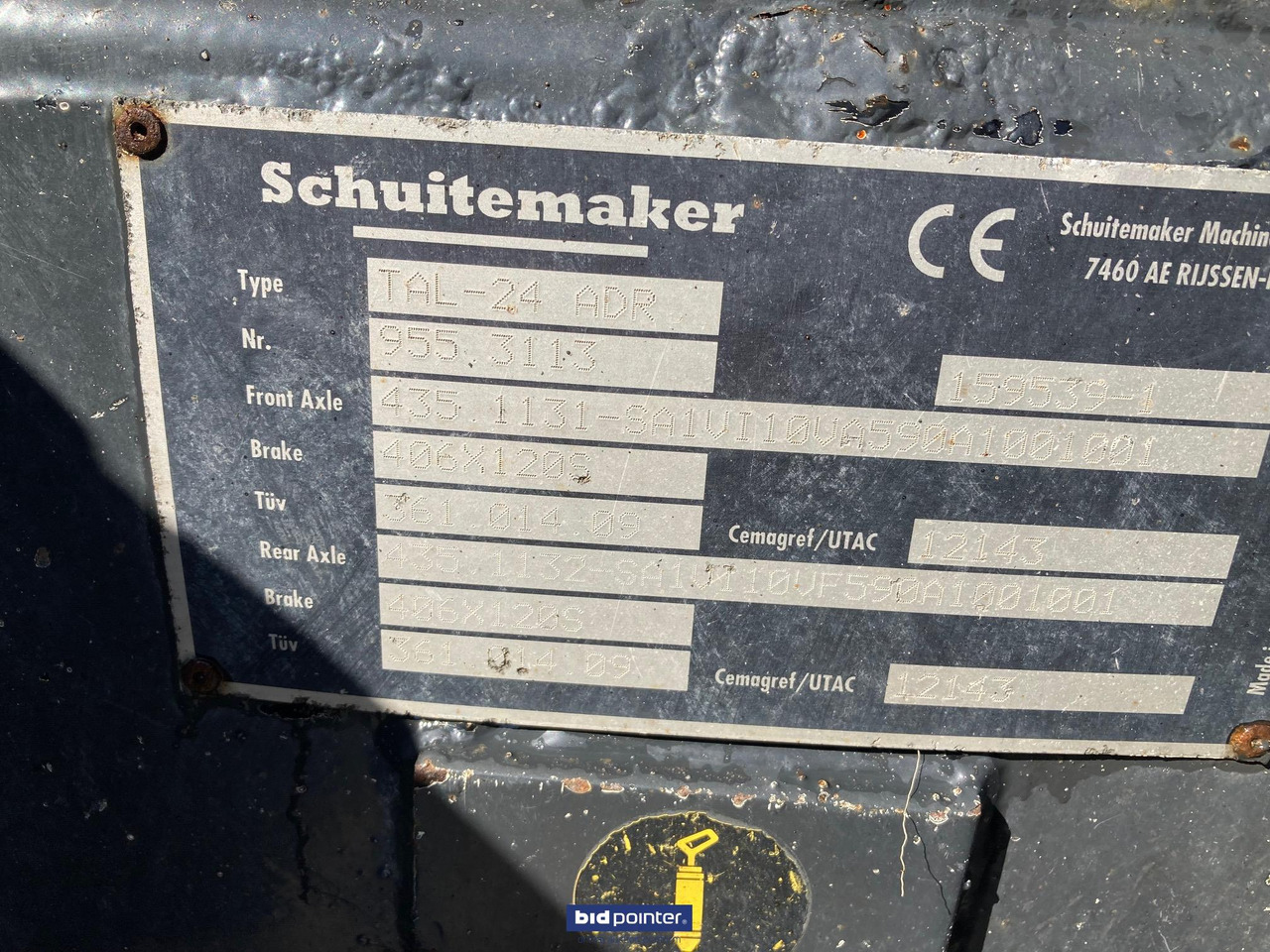 Landbouwkipper Schuitemaker Subliem  200 zandkipper / gronddumper