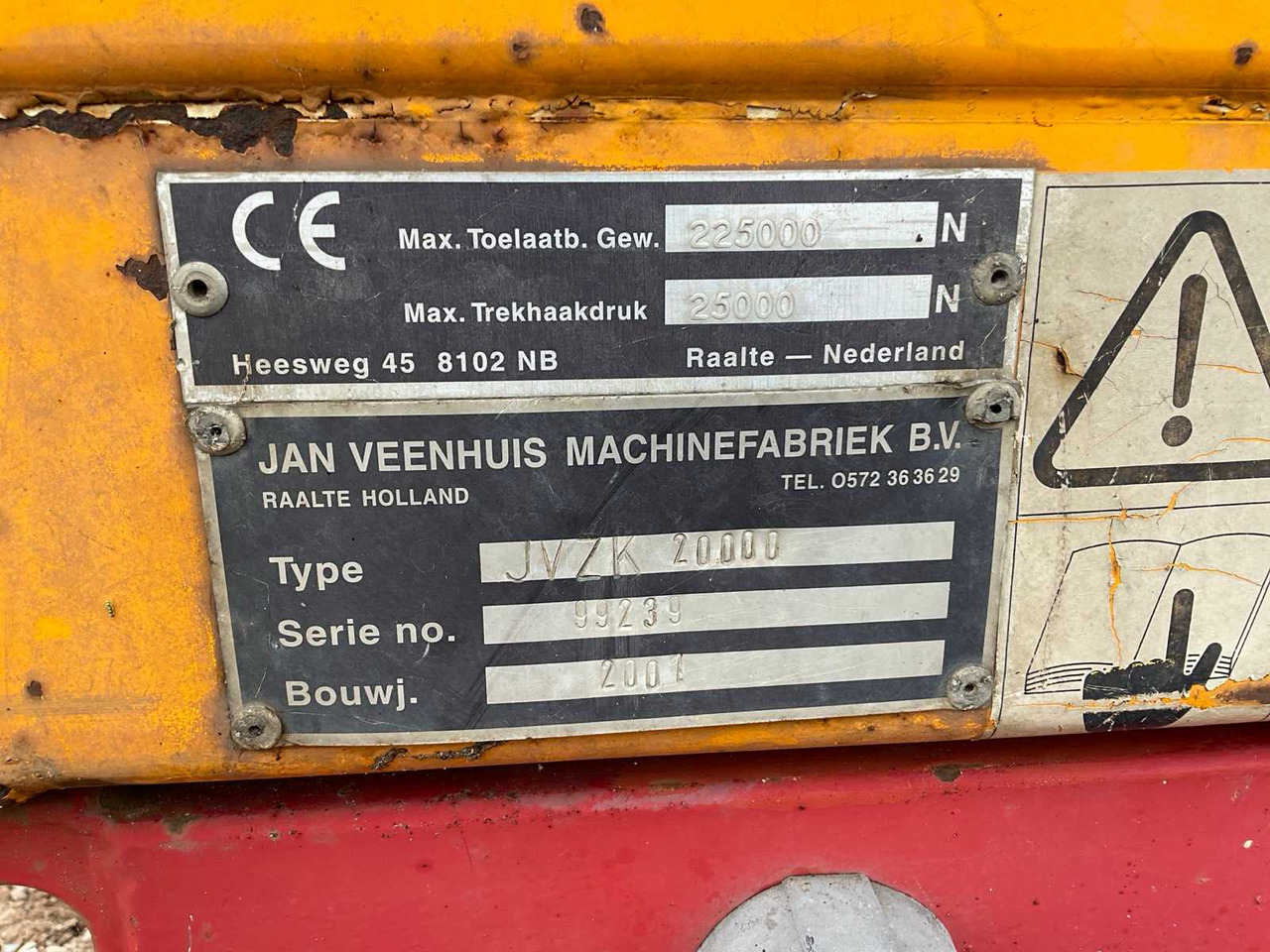 Landbouwkipper Veenhuis JVZK 20000