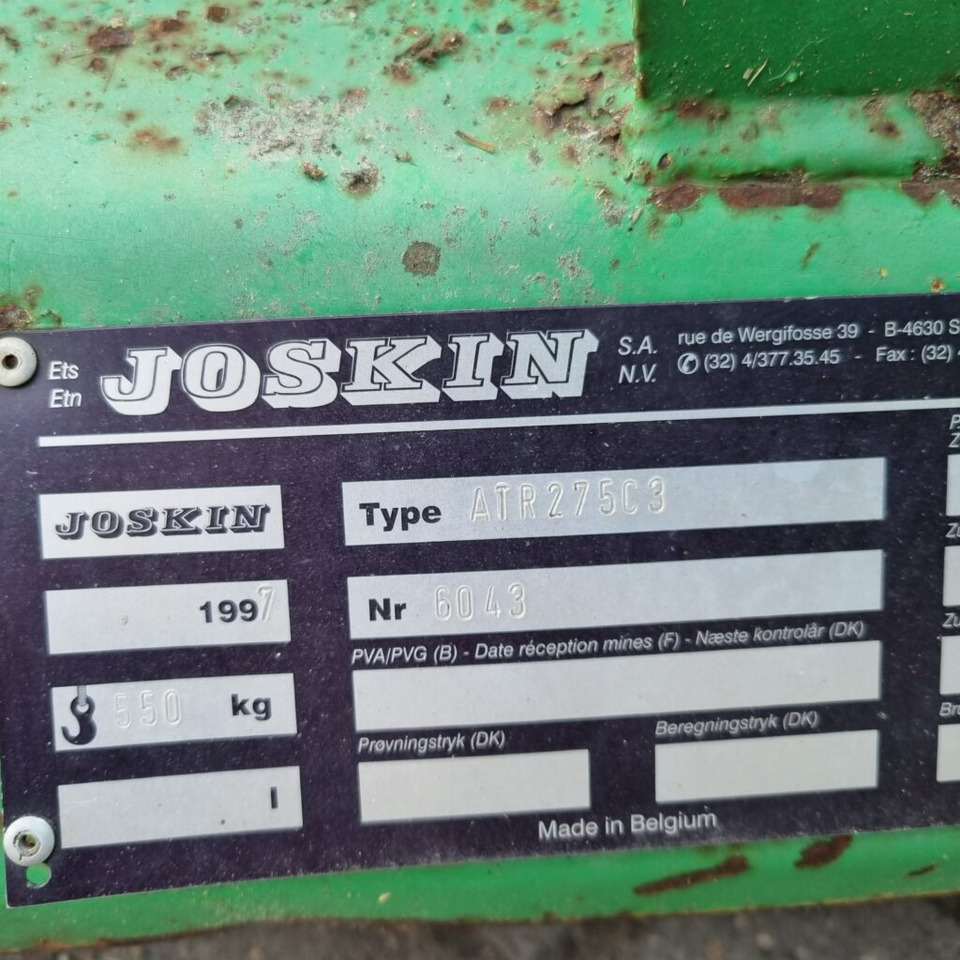 Maaimachine JOSKIN ATR275C3 mower