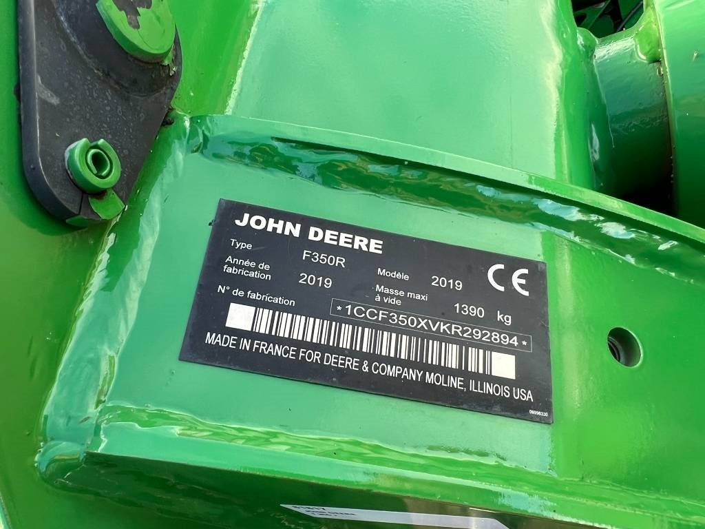 Maaimachine John Deere F990R + F350R vlinder maaier