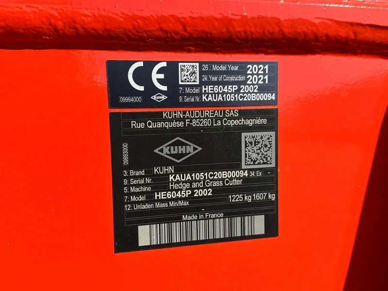 Maaimachine Kuhn HE 6045 P armklepelmaaier