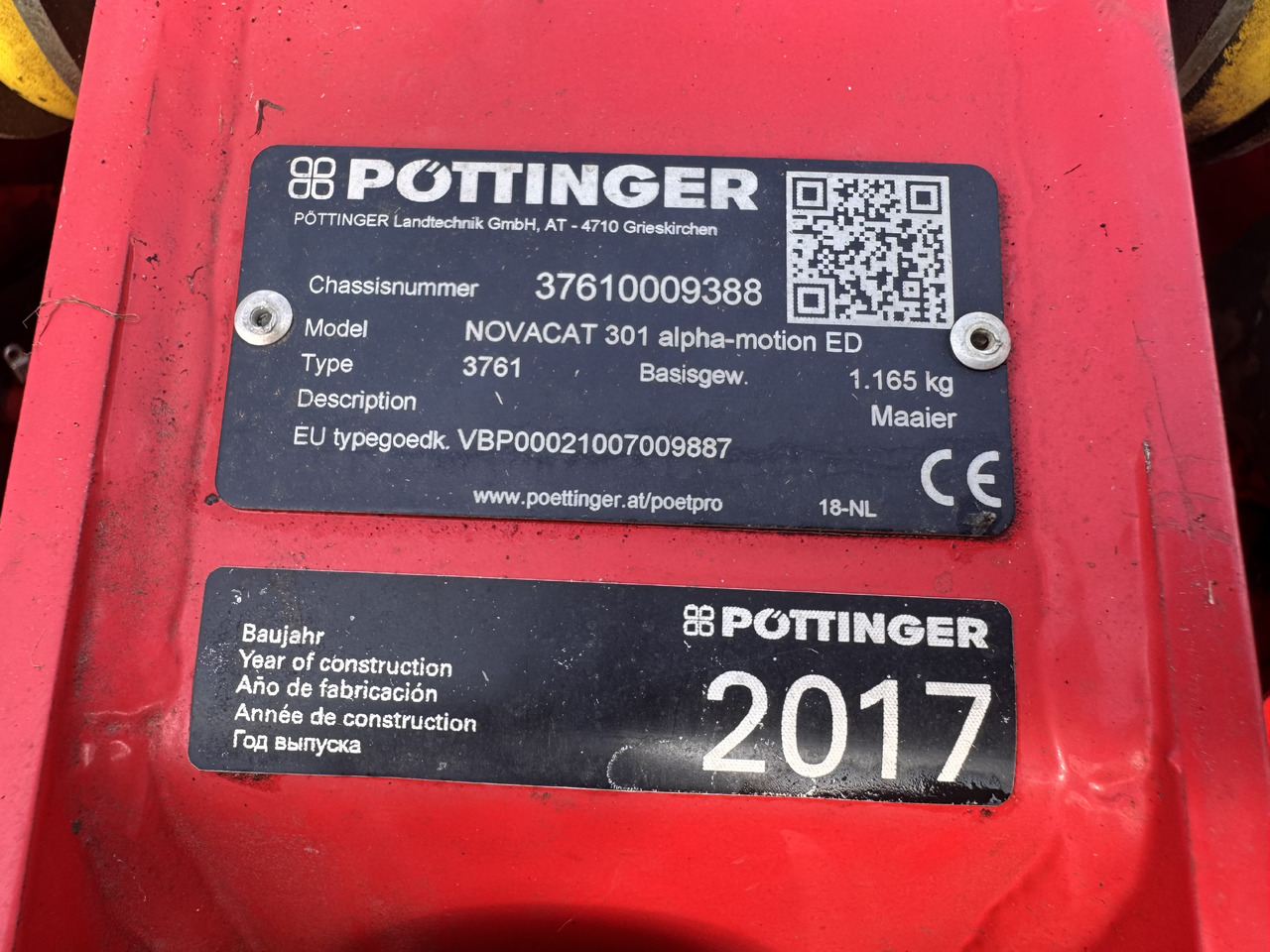 Maaimachine PÖTTINGER Novacat 301 ED Alpha-Motion