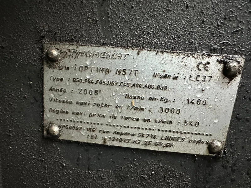 Maaimachine Votex Optima armklepelmaaier