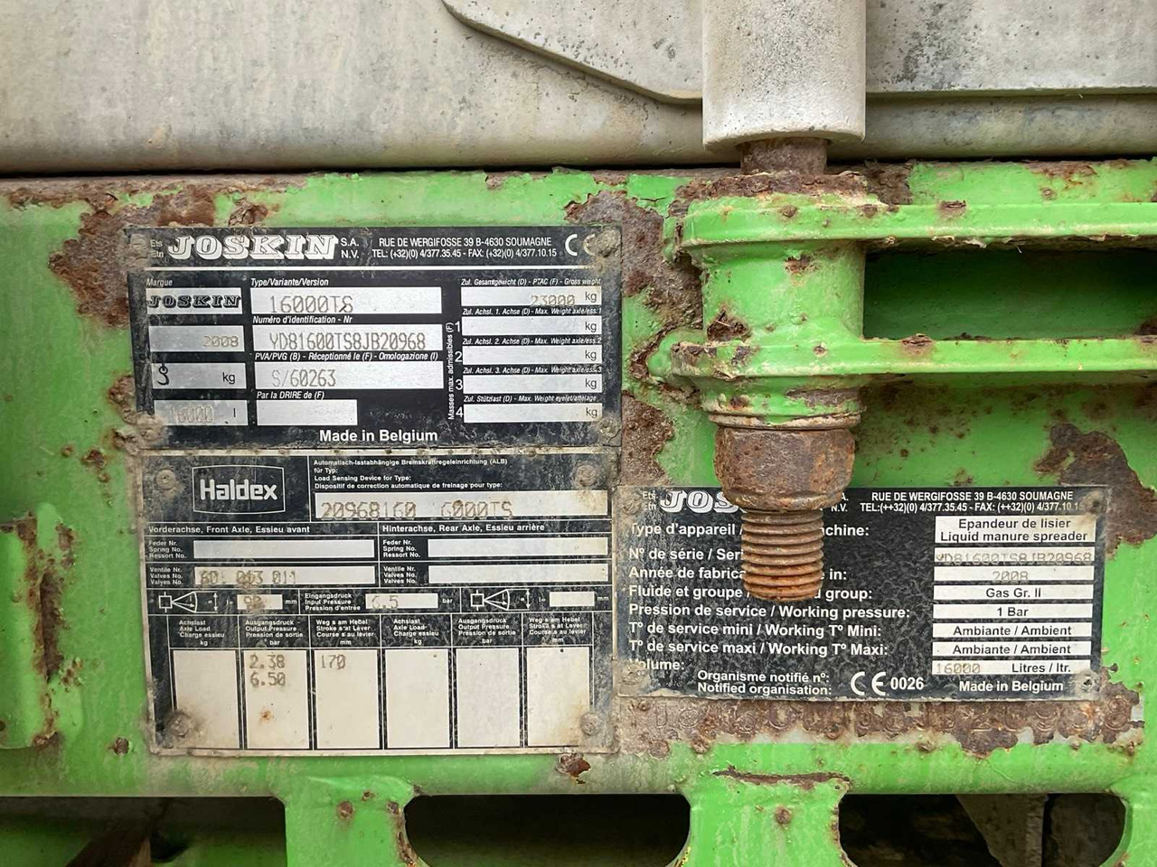 Mesttank Joskin 16000TS