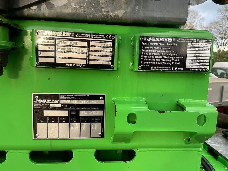 Mesttank Joskin Quadra 18000 + Joskin 4 meter schijveneg / scheibe