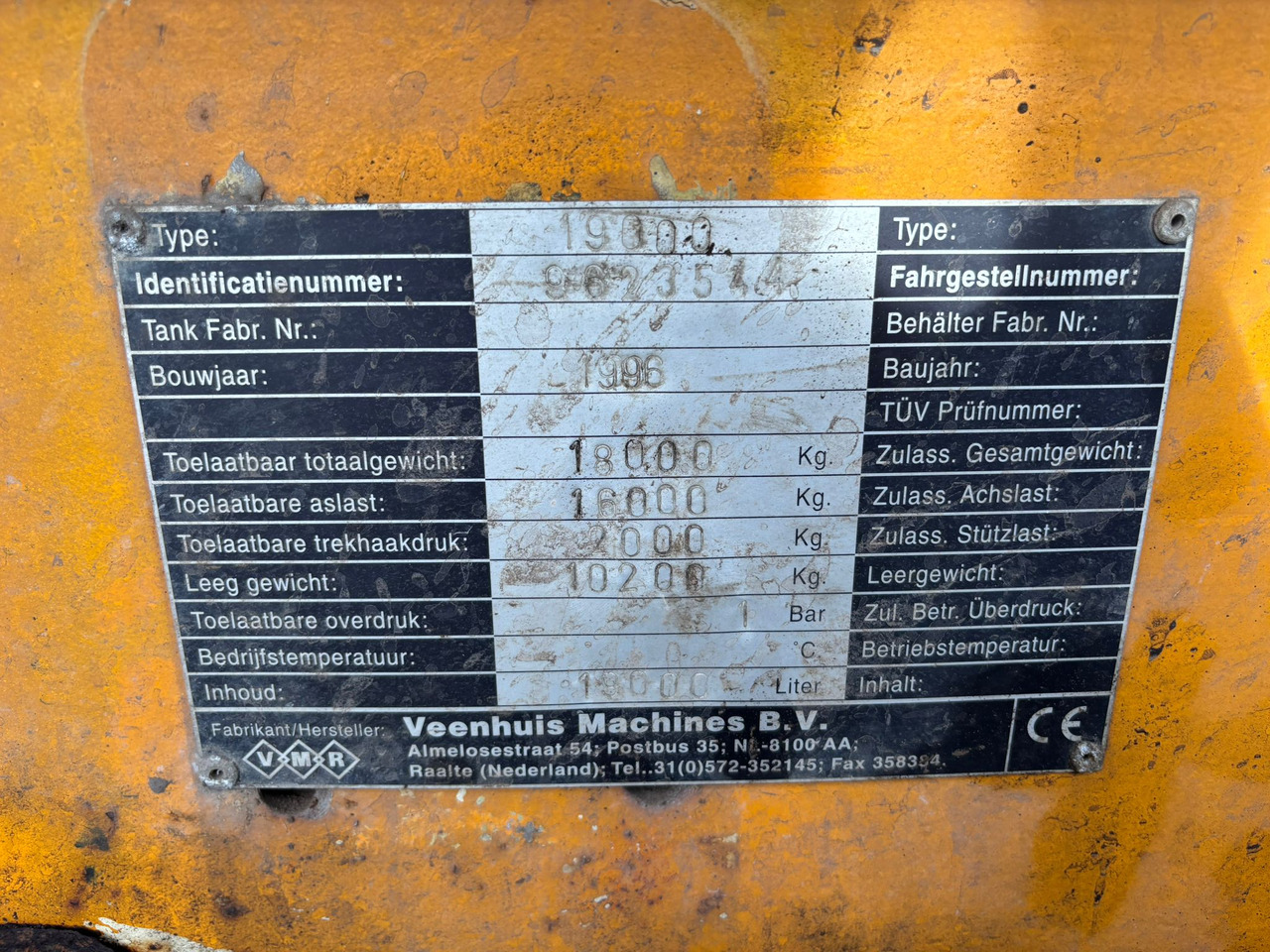 Mesttank veenhuis 19000