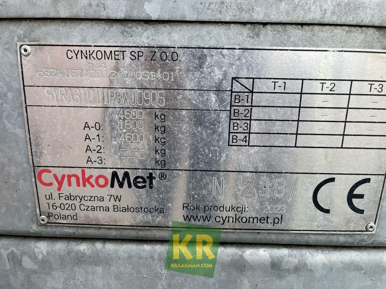 Mestverspreider Agromet 5T mest strooier