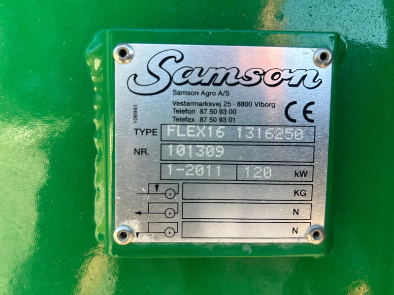 Mestverspreider Diversen Samson Flex 16 Mestwagen Breedstrooier Compost Weegerij