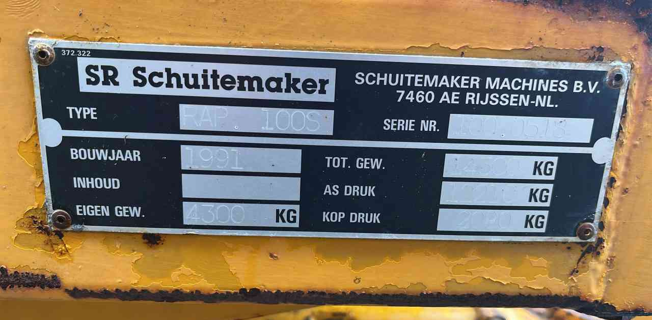 Opraapwagen Schuitemaker Rapide 100S Opraapwagen, ladewagen, weidebouwmachines