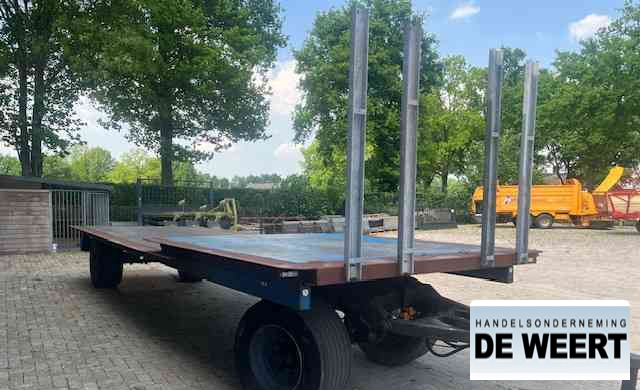 Platte landbouwwagen balenwagen , landbouw wagen