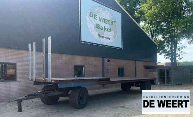 Platte landbouwwagen balenwagen , landbouw wagen