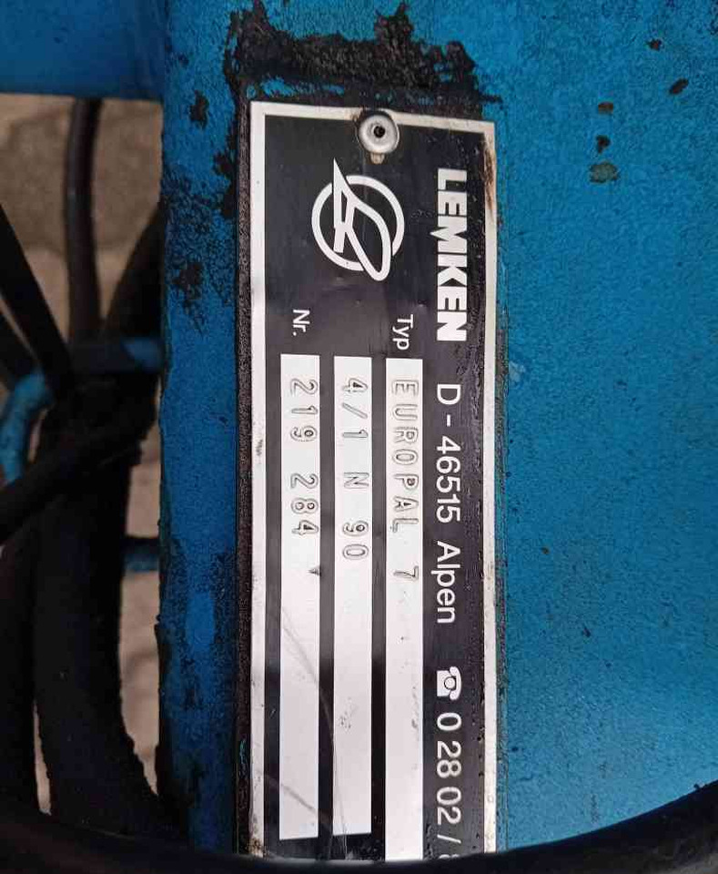 Ploeg Lemken Europal 7 4+1 N90