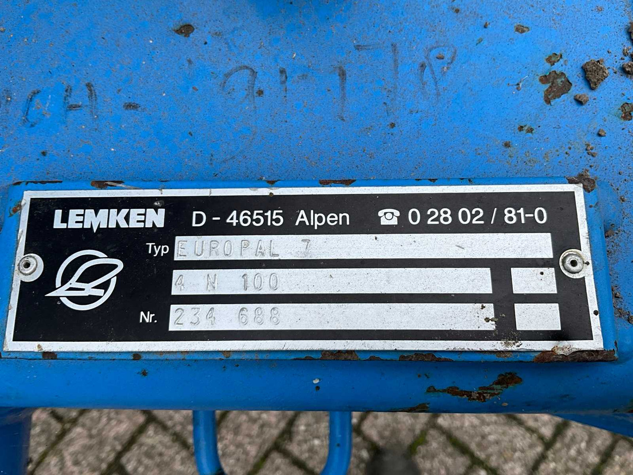 Ploeg Lemken Europal 7 4-schaar