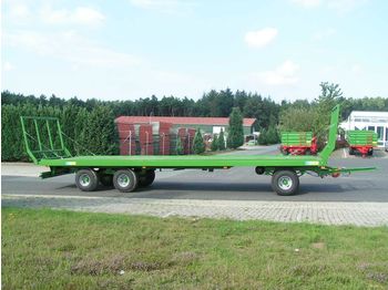 Platte landbouwwagen Pronar Ballenwagen TO 26 M, 18 t., Druckluft, 3-achser: afbeelding 1