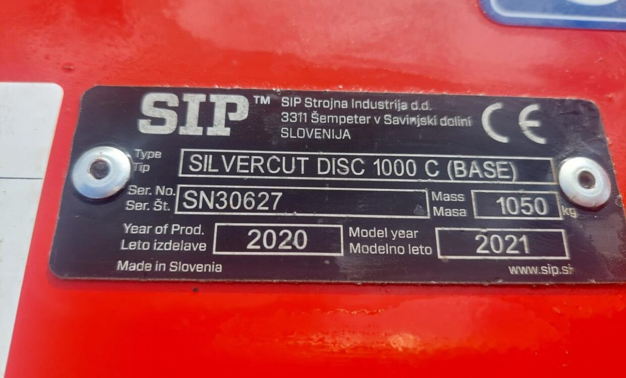 Maaimachine SIP SILVERCUT DISC 1000 C: afbeelding 12