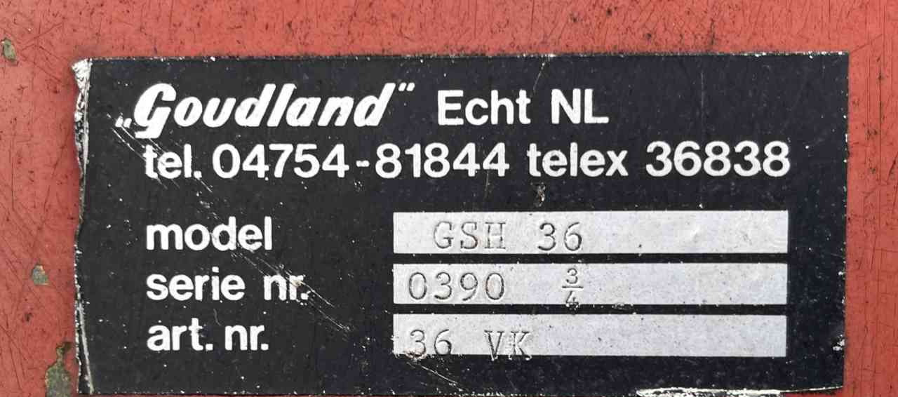 Schijveneg Goudland GSH 36 Schijveneg grondbewerking.