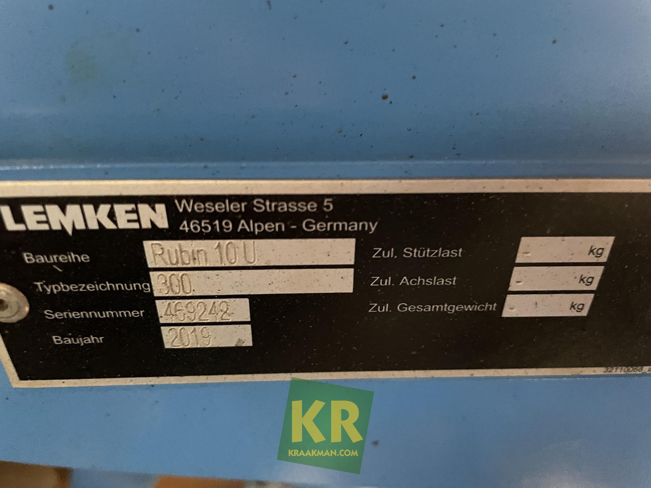 Schijveneg Rubin 10 Lemken