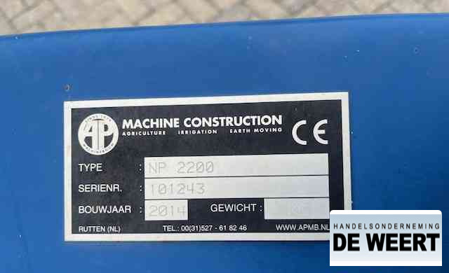 Silo materieel AP NP 2200 , np 2200 , kuilhapper 2.20
