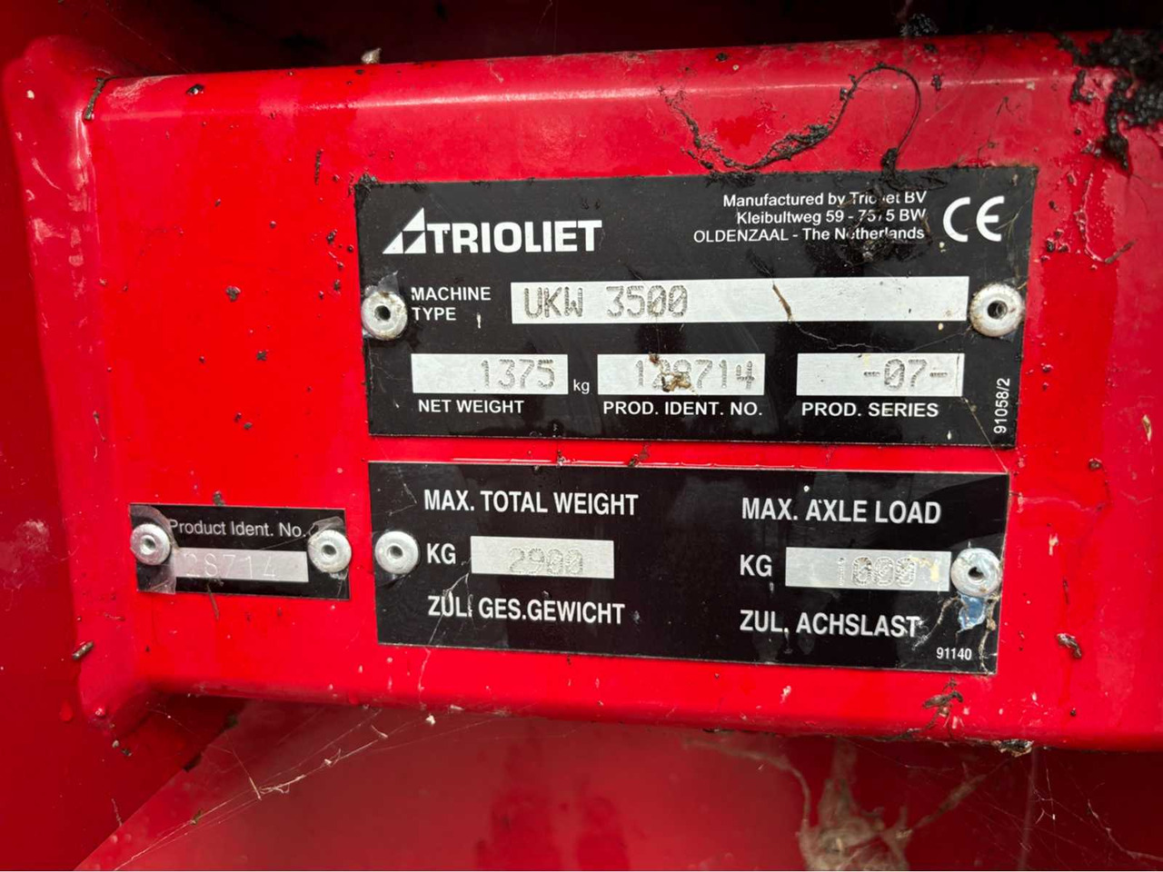 Silo materieel Trioliet UKW 3500