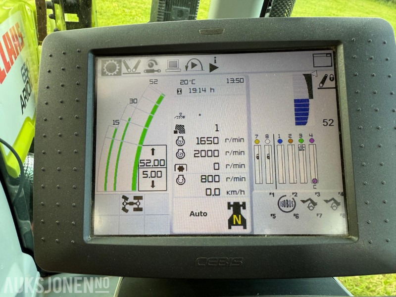 Tractor 2016 Claas Arion 650 med frontlaster, lysrigg, 2-seter, 50 Km/t, stor service