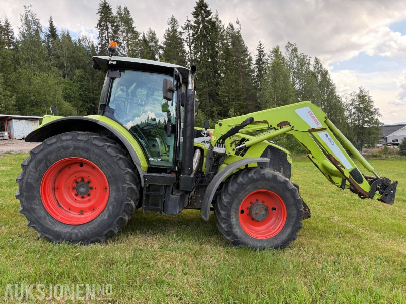 Tractor 2016 Claas Arion 650 med frontlaster, lysrigg, 2-seter, 50 Km/t, stor service