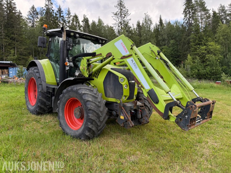 Tractor 2016 Claas Arion 650 med frontlaster, lysrigg, 2-seter, 50 Km/t, stor service