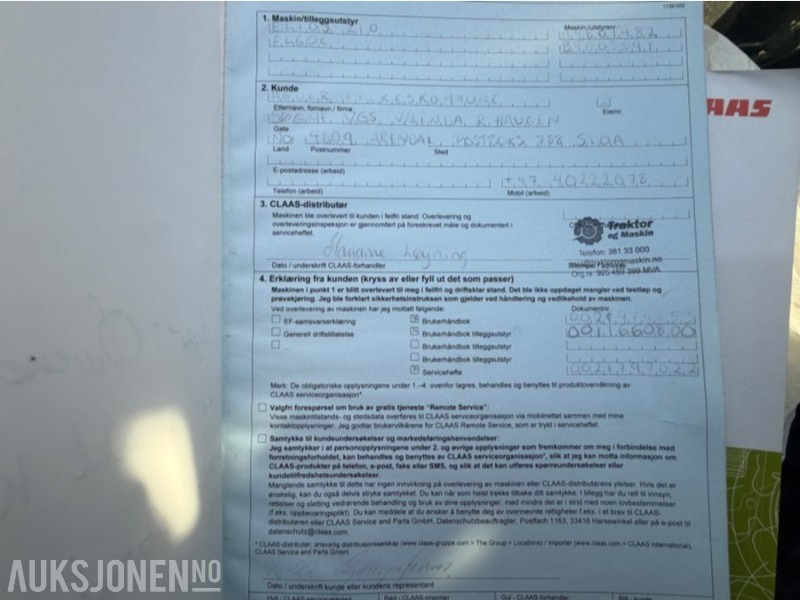 Tractor 2021 Claas Elios 210 traktor - 75HK - Tellefsdal VPL 27 plog