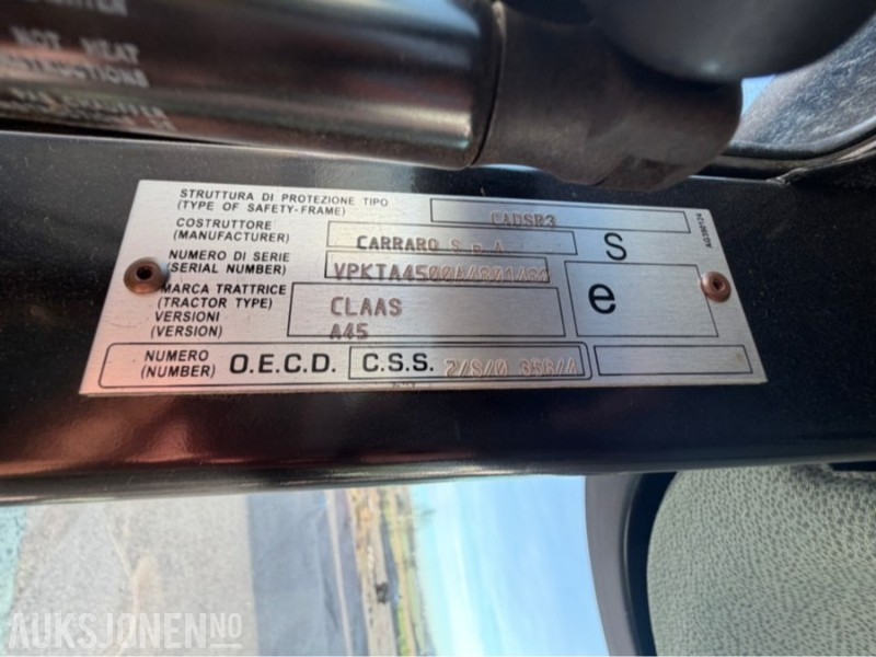 Tractor 2021 Claas Elios 210 traktor - 75HK - Tellefsdal VPL 27 plog