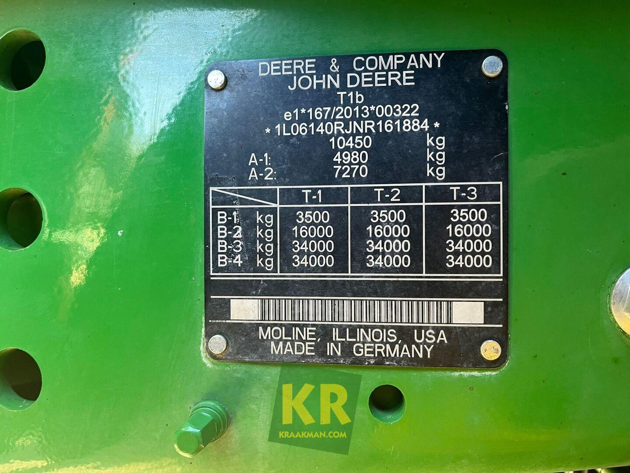Tractor 6R 140 John Deere