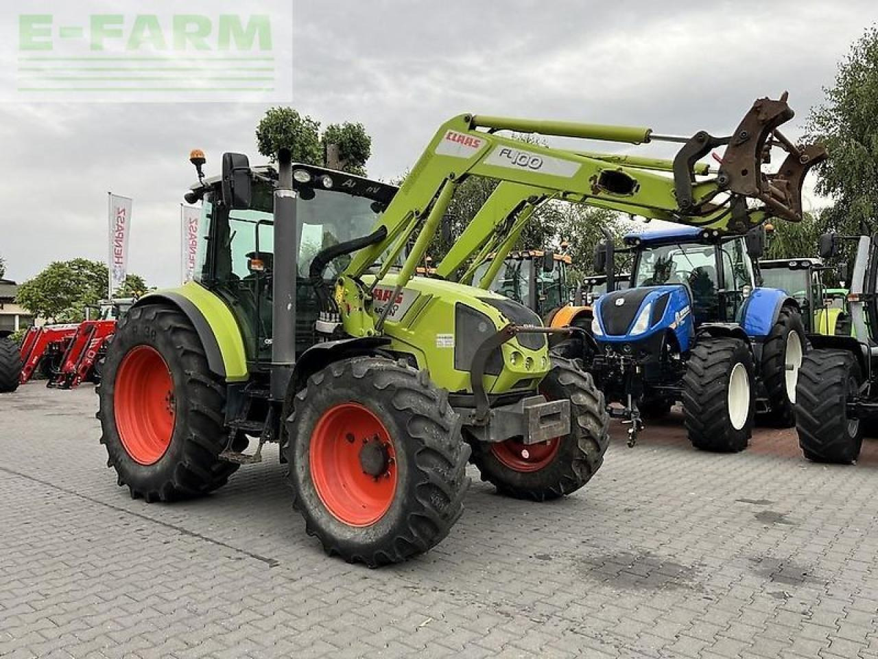 Tractor CLAAS arion 420 cis + claas fl100