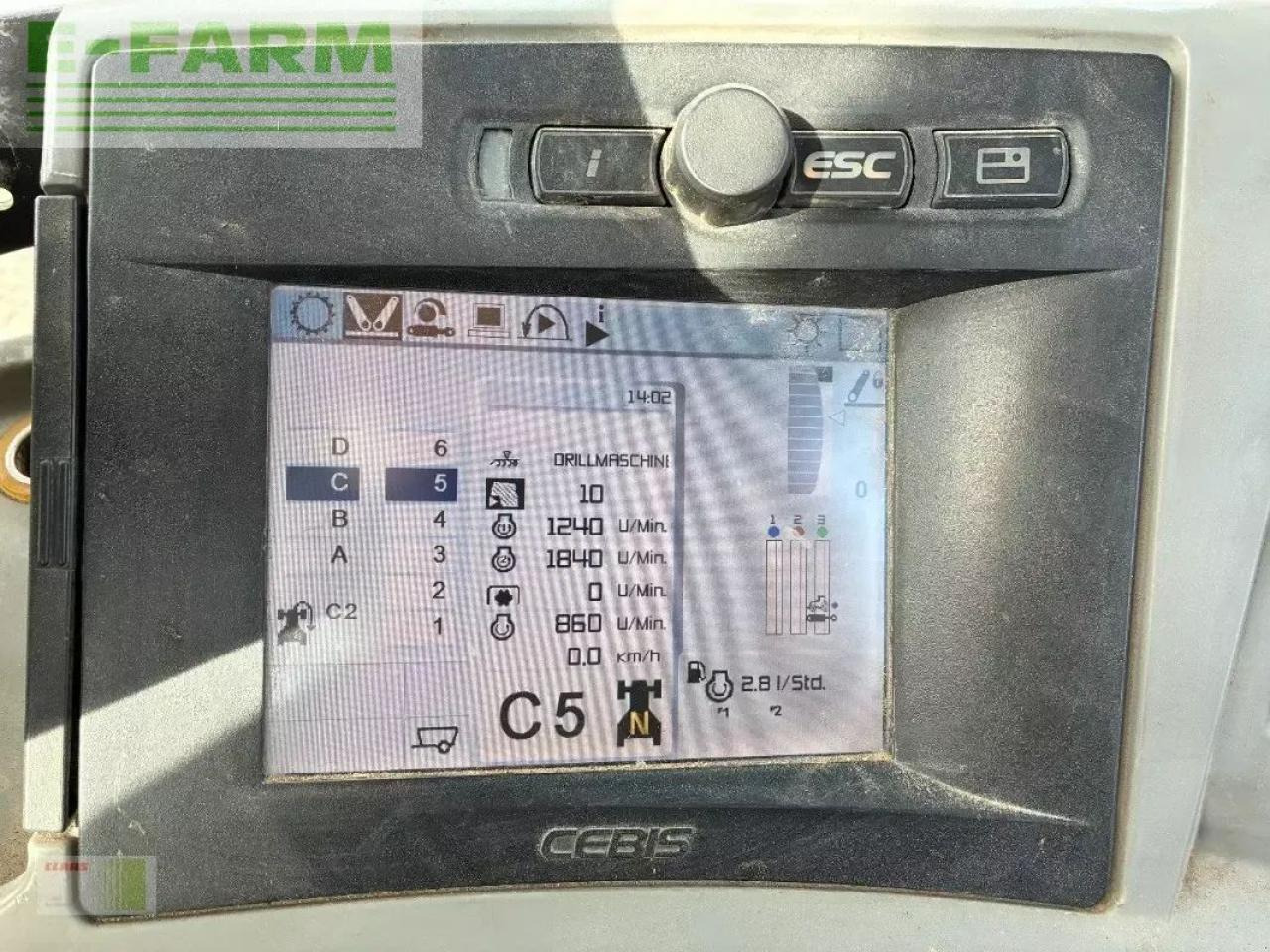 Tractor CLAAS arion 640 cebis CEBIS