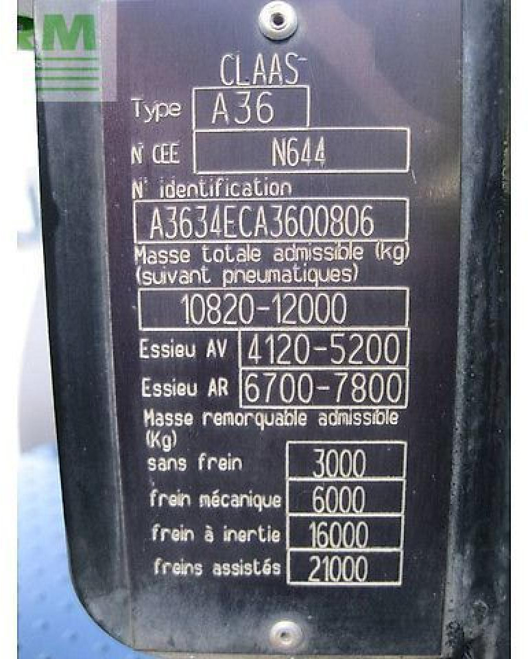 Tractor CLAAS arion 650 cis CIS
