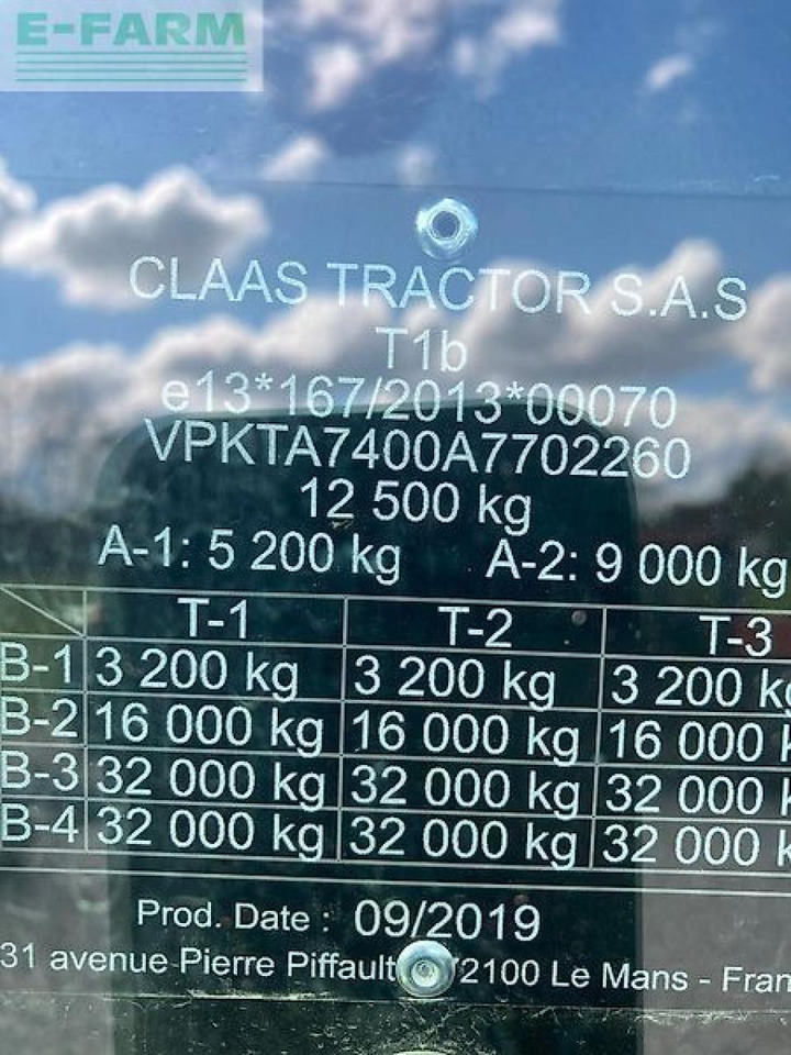 Tractor CLAAS arion 660 cmatic