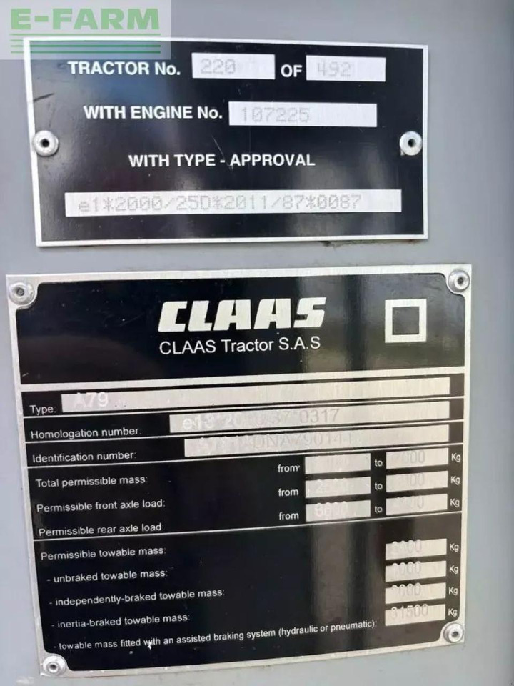 Tractor CLAAS atos 340